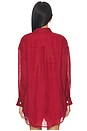 view 3 of 4 Playa Boyfriend Shirt in Deep Madder