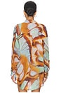 view 4 of 5 CHEMISE PLAYA in Malachite Butterfly