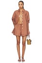 view 4 of 4 CAMISA ABOTONADA NADIA in Brown