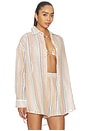 view 2 of 5 Playa Boyfriend Shirt in Sand Dunes Stripe