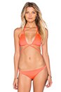 view 1 of 4 Serra Wrap Bikini Top in Guava