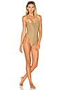 view 1 of 3 Leah One Piece in Metallic Bronze