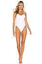 view 1 of 3 MAILLOT DE BAIN 1 PIÈCE LEAH in White EcoRib