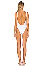 view 3 of 3 MAILLOT DE BAIN 1 PIÈCE LEAH in White EcoRib