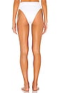 view 3 of 4 Sienna High Waist Bottom in White EcoRib