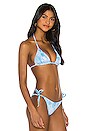 view 2 of 4 HAUT DE MAILLOT DE BAIN GIA in Cyan Texture Tie Dye