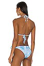 view 3 of 4 HAUT DE MAILLOT DE BAIN GIA in Cyan Texture Tie Dye