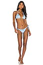 view 4 of 4 HAUT DE MAILLOT DE BAIN GIA in Cyan Texture Tie Dye