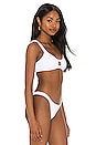view 2 of 4 Lennon Bikini Top in White EcoLux