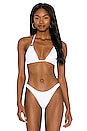 view 1 of 5 Cosmo Bikini Top in White EcoRib