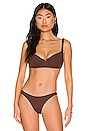 view 1 of 5 HAUT DE MAILLOT DE BAIN DEMI in Chocolate