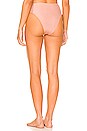 view 3 of 4 Sienna High Waist Bikini Bottom in Pink Sands Shimmer