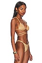 view 2 of 5 HAUT DE MAILLOT DE BAIN SOL in Golden Glow Metallic