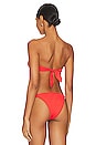 view 3 of 4 Astrid Bandeau Bikini Top in Hibiscus EcoRib