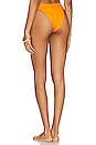 view 3 of 4 Emmi Bikini Bottom in Tangerine SuperRib