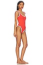 view 4 of 5 Reese One Piece in Reversible Lagoon EcoRib BT
