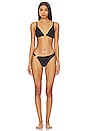 view 4 of 4 Luxe Link Bikini Top in Black