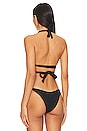 view 3 of 5 Sirena Wrap Bikini Top in Black EcoRib