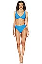 view 4 of 4 Rossi Halter Bikini Top in Dream Blue SuperRib