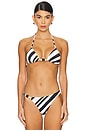 view 1 of 4 Terra Triangle Bikini Top in Sandbar Stripe