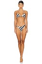 view 4 of 4 Terra Triangle Bikini Top in Sandbar Stripe