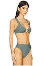 view 2 of 4 Skylar Bikini Top in Sea Green Eco Rib in Sea Green Ecorib