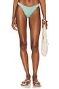 view 1 of 4 California Bikini Bottom in Aqua Metallic