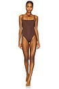 view 1 of 4 Jenna One Piece Swimsuit in Cocoa