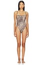 view 1 of 3 Jenna One Piece Swimsuit in Lux Leopard