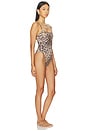 view 2 of 3 Jenna One Piece Swimsuit in Lux Leopard
