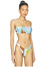 view 2 of 4 Nala Bandeau Bikini Top in Coast Colorblock