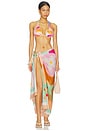 view 4 of 4 TOP BIKINI MILANA in In Bloom Colorblock