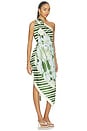 view 2 of 4 ROBE DRESS in Ivory And Emerald Floral Scarf