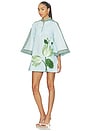 view 2 of 3 ROBE ANJ in Ice Blue And Emerald Lotus And Toda
