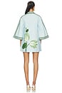 view 3 of 3 ROBE ANJ in Ice Blue And Emerald Lotus And Toda