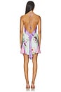 view 3 of 4 Handkerchief Mini Dress in Lilac & Mint