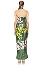 view 3 of 4 Halter Maxi Dress in Emerald Multi Wisteria