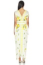 view 3 of 4 Dripping Alphonso Silk Dress in Ivory Mangoes