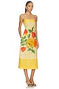 view 2 of 3 Strapless Shift Dress in Positano Wild Tulip