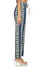 view 3 of 6 PANTALON PANT in Navy Blue Multi Floral Border Print