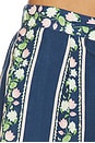 view 6 of 6 PANTALON PANT in Navy Blue Multi Floral Border Print
