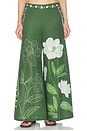 view 1 of 6 Magnolia Flared Pants in Emerald Magnolia Flared
