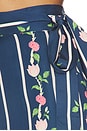 view 6 of 6 JUPE TORAN in Navy Blue Lotus Border