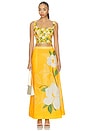 view 5 of 6 Magnolia Maxi Skirt in Positano Magnolia And Linear Panel