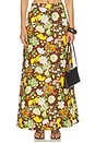 view 1 of 6 FALDA SKIT in Chocolate Brown Realistic Multi Motif