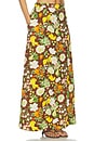 view 2 of 6 FALDA SKIT in Chocolate Brown Realistic Multi Motif