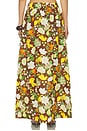 view 4 of 6 FALDA SKIT in Chocolate Brown Realistic Multi Motif