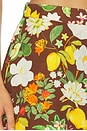 view 6 of 6 FALDA SKIT in Chocolate Brown Realistic Multi Motif