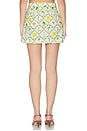 view 4 of 6 Wrap Mini Skirt in Ivory Multi Motif Checks
