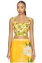 view 1 of 4 Square Neck Sleeveless Blouse in Positano Magnolias